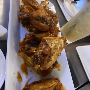 Buffalo wings $16 for 12 wings  Terribly dry.