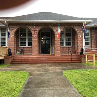 outside