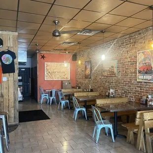 Inside seating area