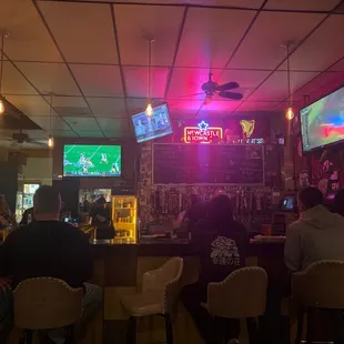 Nice local vibe with some TV's and good beer selection.