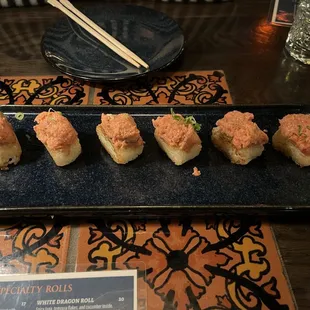 Crispy Tuna with truffle oil