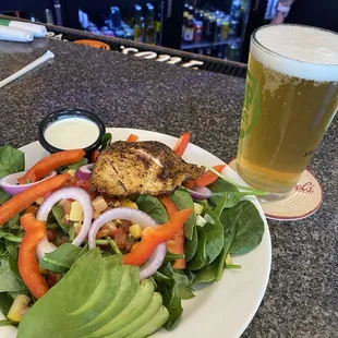 Chili Rubbed Salmon Salad
