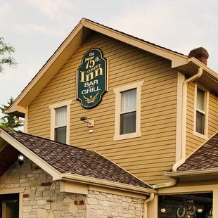 the front of the building