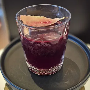 And The Beet Goes On (cognac, bourbon, lemon, beet syrup, walnut and chocolate bitters)