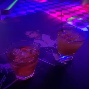 Drinks at the 80s bar