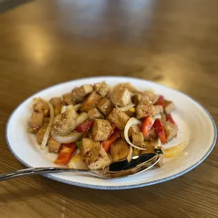 Lemon Pepper Fried Tofu