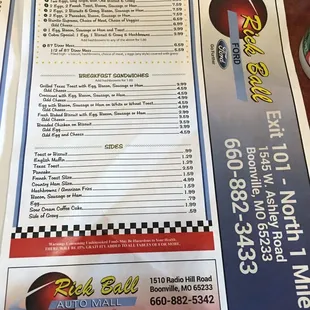 menu, sushi and sashimi