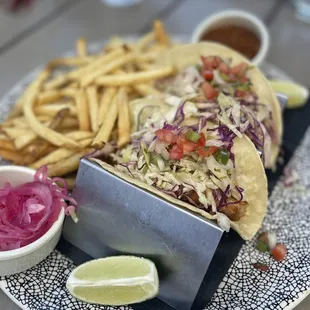 Panko Crusted White Fish Tacos