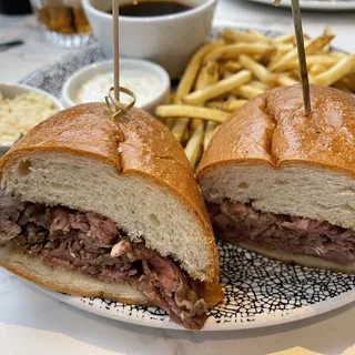 Prime Rib Dip Sandwich