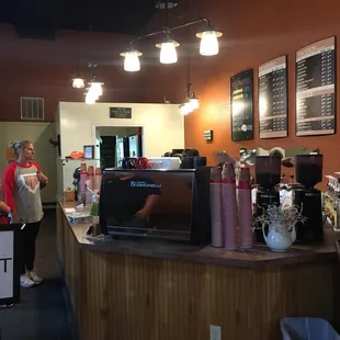 customers at the counter