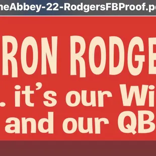 Aaron Rodgers is our WiFi