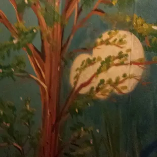 Mural in the ladies room