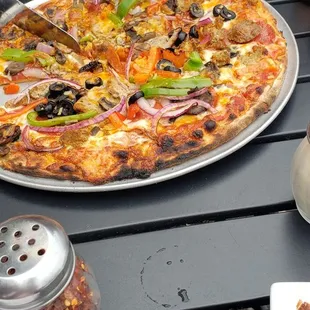 Supreme pizza today.