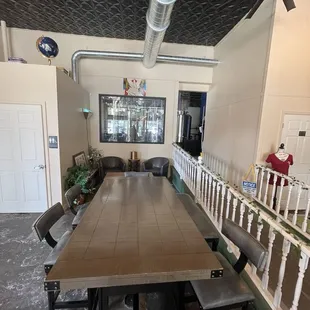 A great seating area for book club readers located near the rear of The ABL.