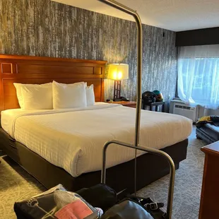 Much needed king sized bed after 435 miles on the motorcycles