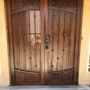 Security Door_French door with collared pickets