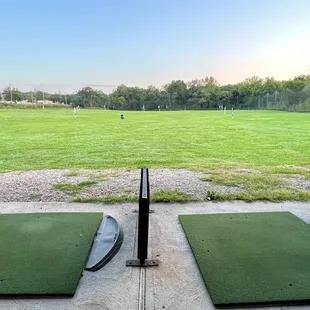 a view of a golf course