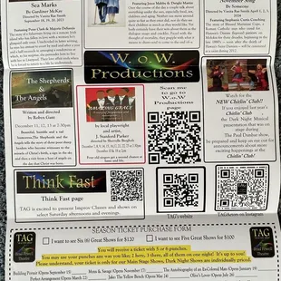 Past &amp; upcoming performances from September 2023 through April 2024