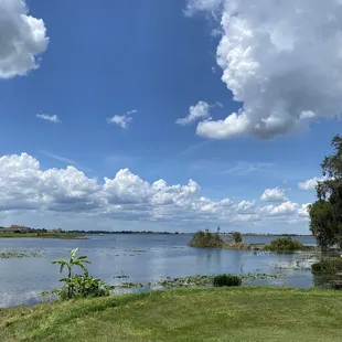 Lake view behind Majors House cottage