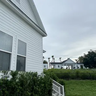 Rear side of Majors House next door to pool and lakeside