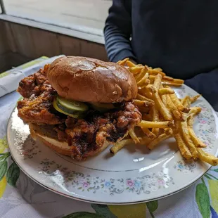 Nashville hot chicken sandwich