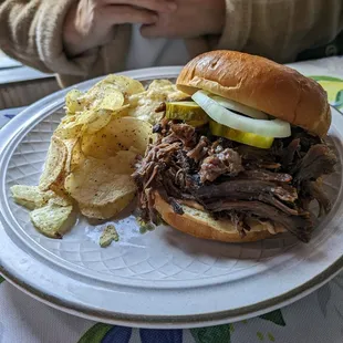 Smoked beef sandwich