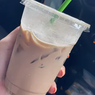 Iced chai tea sf vanilla latte