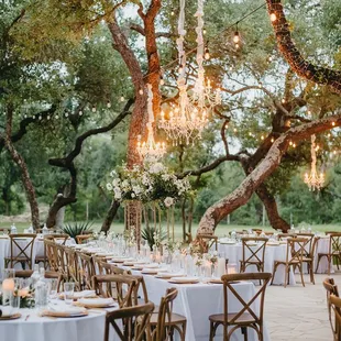 Dinner under the grove