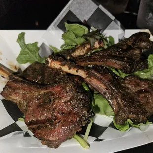 $2 Jerk Lamb Chops on Wednesdays &amp; Fridays. Best in the city. Hands down