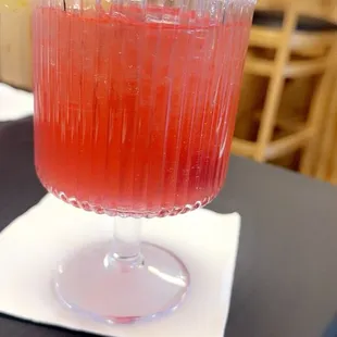 Strawberry baddie drink