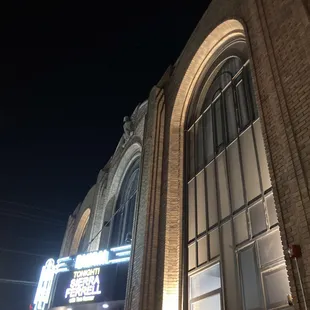 The entrance, unchanged except the marquee