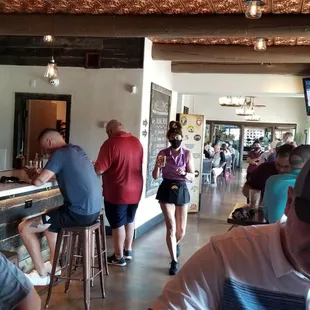 people sitting at the bar