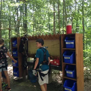 Glove and staffing station