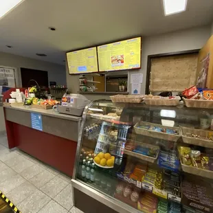 a view of the food counter