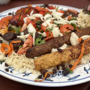 a plate of food on a table