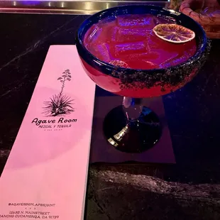 Prickly pear margarita $16