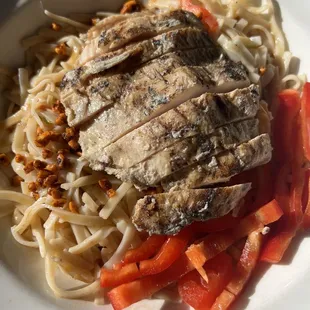 Cold noodles: $9 extra for the disgusting chicken.