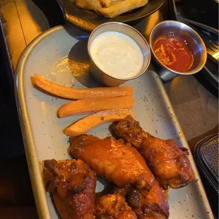 Wings and fries