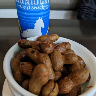 Beer and boiled peanuts at The Albert, Atlanta