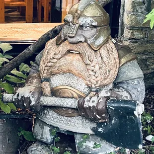 a statue of a man with a beard