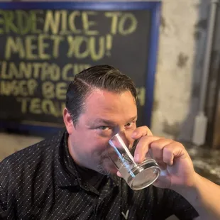 Seasonal cocktail menu- this was the Verde Nice to Meet You. House made cilantro chili ginger beer and tequila.