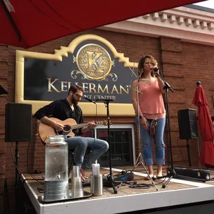 Folk music with a ukulele