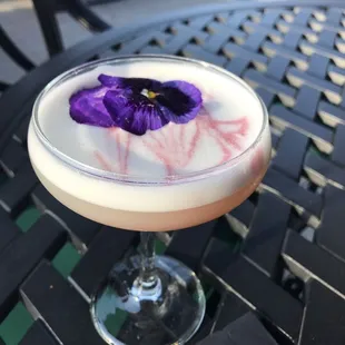 This is a pineapple martini.  Something else too but I can't remember the name lol yum.