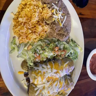Beef enchiladas