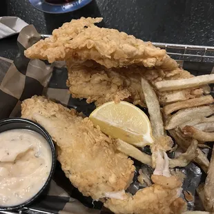 fried fish and fries