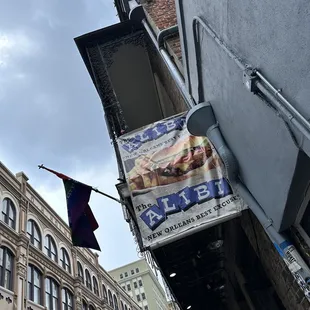 a street corner in a city