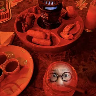a plate of food on a table