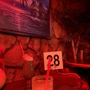two drinks on the table