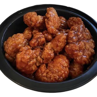 a bowl of fried chicken