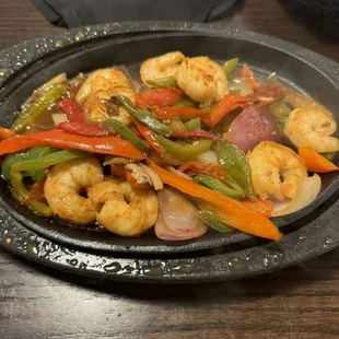 *Shrimp Fajitas